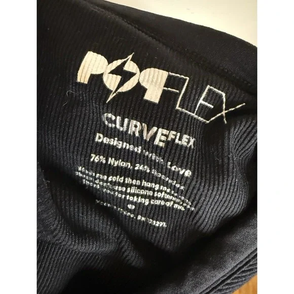 Popflex Seamless Cropped Tank Curve Flex Black NWOT - Picture 5 of 5